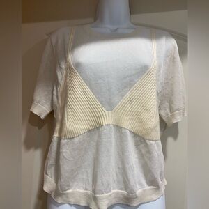 Elegant Cream Women's Top
